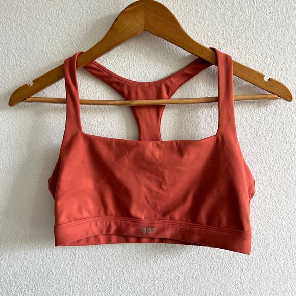 Set Active LuxForm Racer Box Bra in orange/coral M - Picture 1 of 7